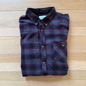 WeSC | Men's Casual Slim Fit Plaid Shirt | Size: Medium
